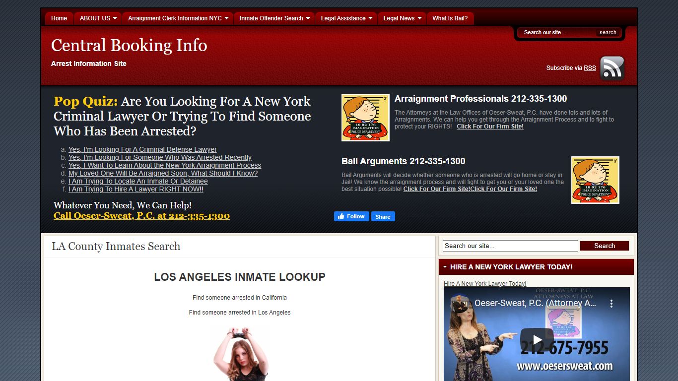 LA County Inmates Search | Central Booking Info